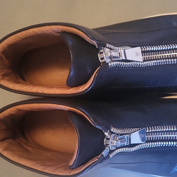 FRYE Black Leather HIGH-TOP Sneakers WO's 8.5 EUC - Picture 3 of 10